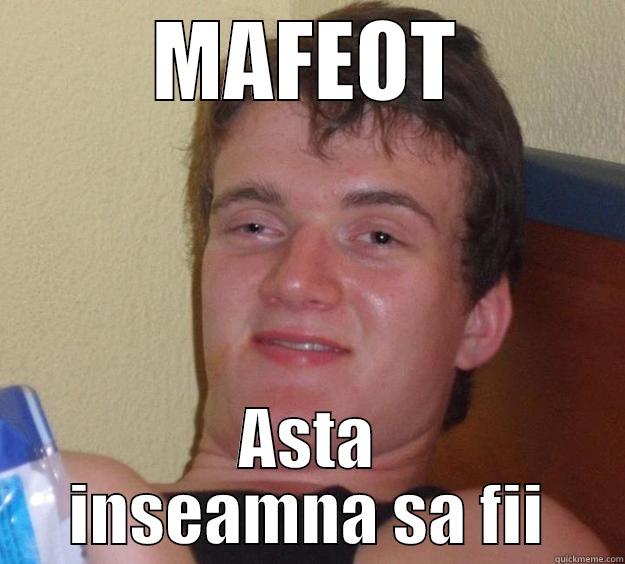 MAFEOT ASTA INSEAMNA SA FII 10 Guy