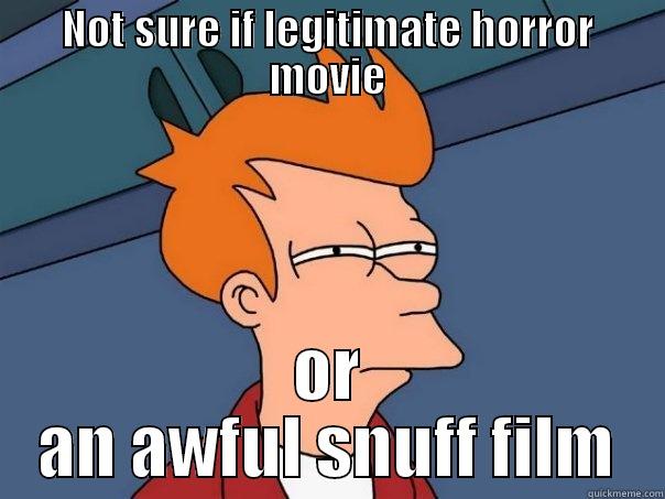 NOT SURE IF LEGITIMATE HORROR MOVIE OR AN AWFUL SNUFF FILM Futurama Fry