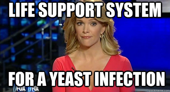 Life Support System For A Yeast Infection  essentially megyn kelly