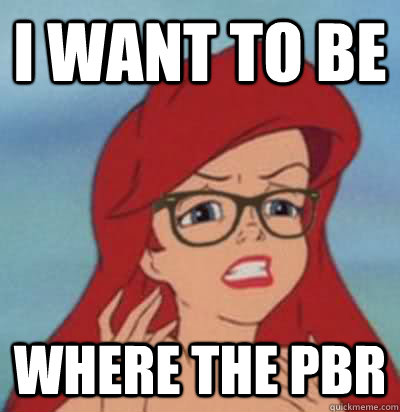 I want to be where the PBR  Hipster Ariel