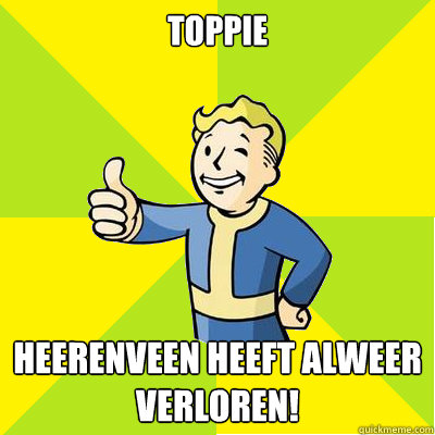 TOPPIE heerenveen heeft alweer verloren!  Fallout new vegas