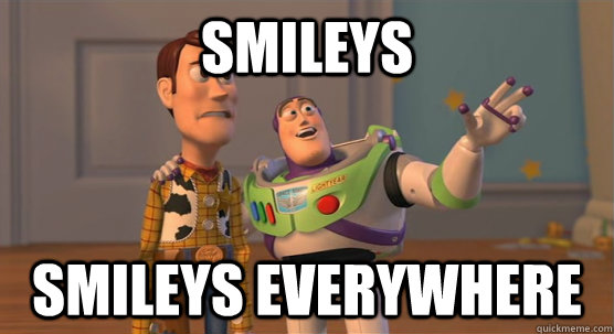 Smileys smileys everywhere  Toy Story Everywhere