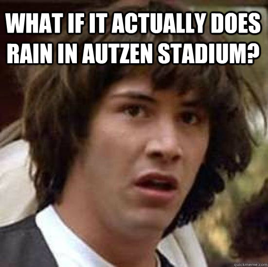 What if it actually does rain in Autzen stadium?   conspiracy keanu