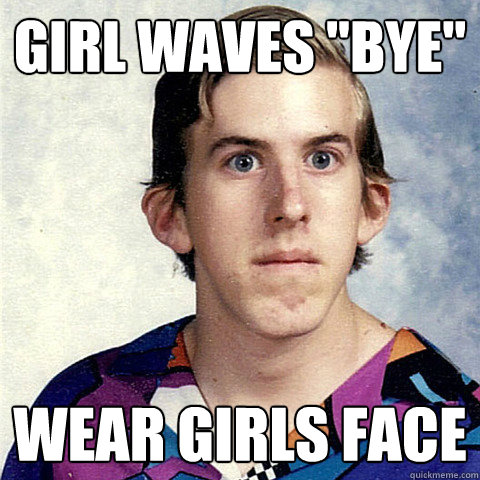 girl waves 