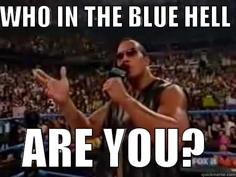 who blue - WHO IN THE BLUE HELL  ARE YOU? Misc