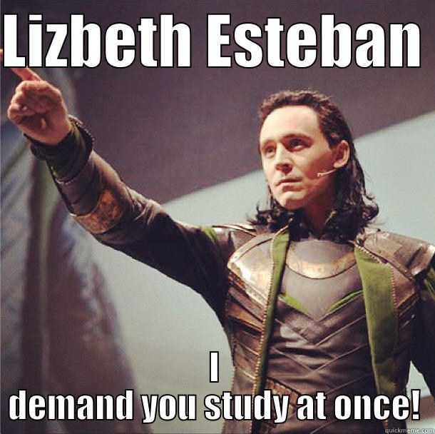 LIZBETH ESTEBAN  I DEMAND YOU STUDY AT ONCE! Misc