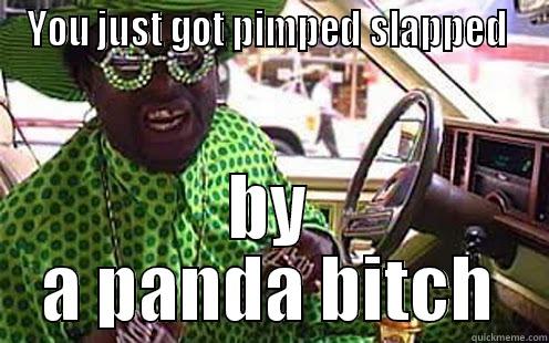 YOU JUST GOT PIMPED SLAPPED  BY A PANDA BITCH Misc