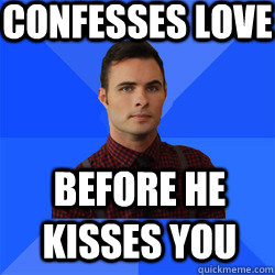 Confesses love before he kisses you  Socially Awkward Darcy