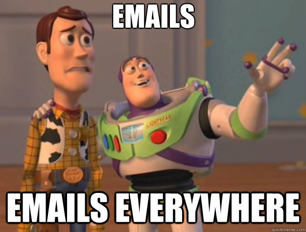 Emails emails everywhere  Toy Story