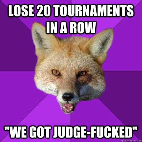 Lose 20 tournaments in a row 