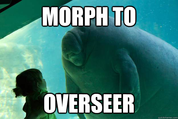 morph to overseer  Overlord Manatee