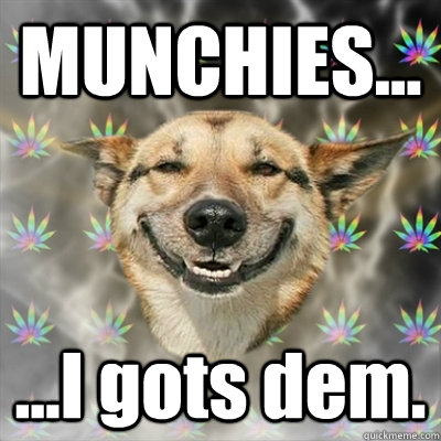 MUNCHIES... ...I gots dem. - MUNCHIES... ...I gots dem.  Stoner Dog