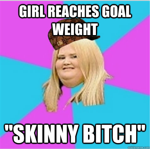 Girl reaches goal weight 