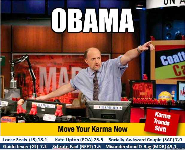 OBAMA   Jim Kramer with updated ticker