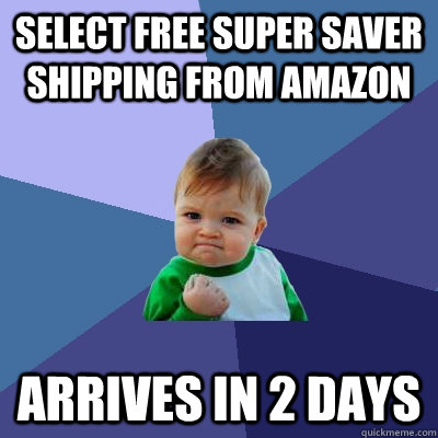 Select free super saver shipping from Amazon Arrives in 2 days - Select free super saver shipping from Amazon Arrives in 2 days  Success Kid