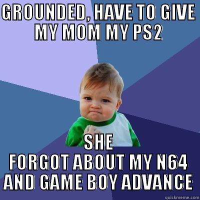 Every time when I was a kid - GROUNDED, HAVE TO GIVE MY MOM MY PS2 SHE FORGOT ABOUT MY N64 AND GAME BOY ADVANCE Success Kid