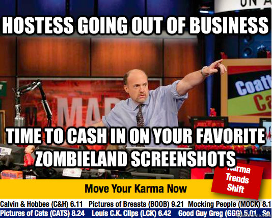 Hostess going out of business Time to cash in on your favorite zombieland screenshots  Mad Karma with Jim Cramer