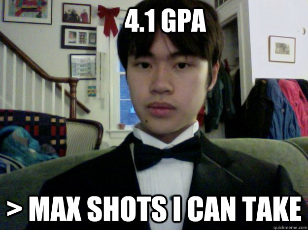 4.1 GPA > Max Shots i can take - 4.1 GPA > Max Shots i can take  Misc