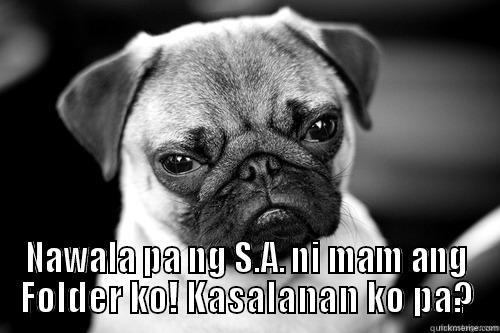 Angry doggie -  NAWALA PA NG S.A. NI MAM ANG FOLDER KO! KASALANAN KO PA? Misc