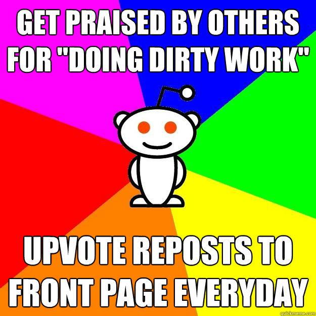 get praised by others for 