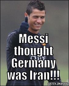  MESSI THOUGHT GERMANY WAS IRAN!!! Misc