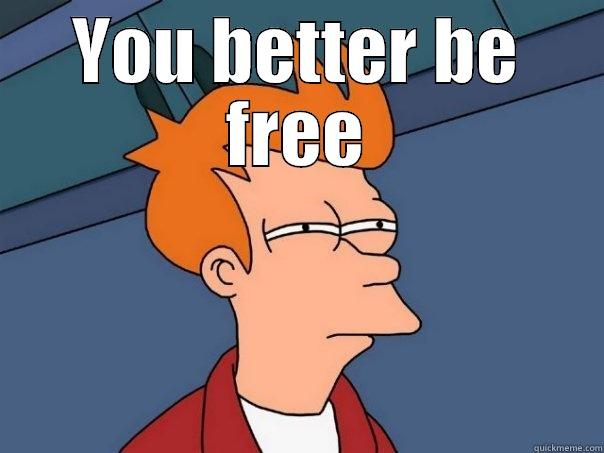 YOU BETTER BE FREE  Futurama Fry