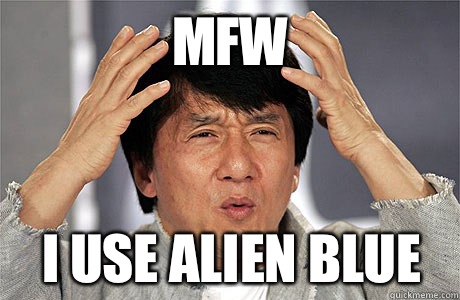 MFW I use Alien Blue - MFW I use Alien Blue  EPIC JACKIE CHAN