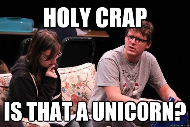 Holy crap is that a unicorn? - Holy crap is that a unicorn?  More Andrew Stern