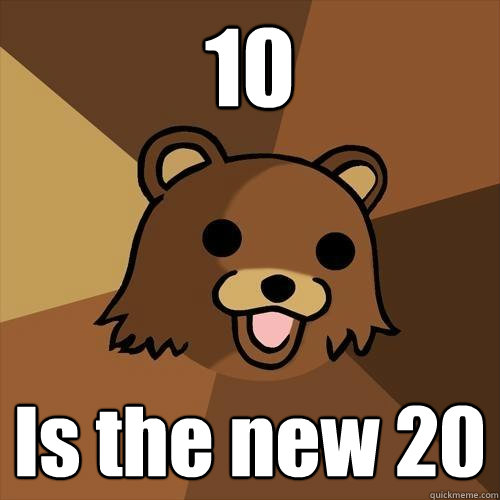 10 Is the new 20 - 10 Is the new 20  Pedobear