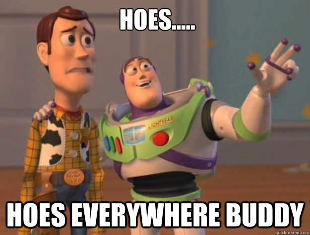  Hoes..... Hoes Everywhere Buddy  Buzz Lightyear