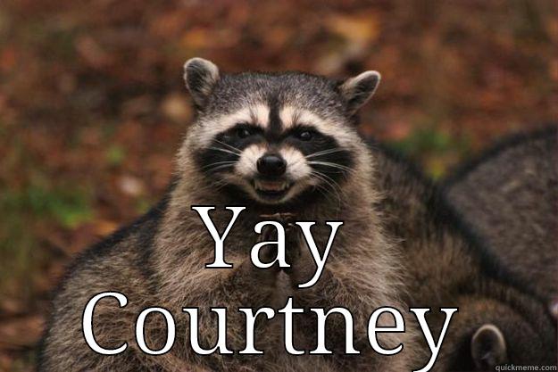  YAY COURTNEY Evil Plotting Raccoon