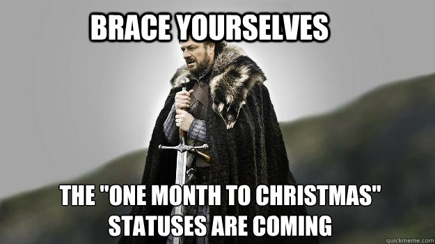 Brace yourselves The 