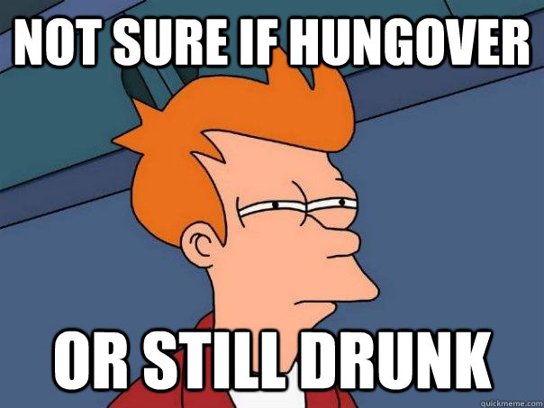 Not sure if hungover Or still drunk - Not sure if hungover Or still drunk  Futurama Fry