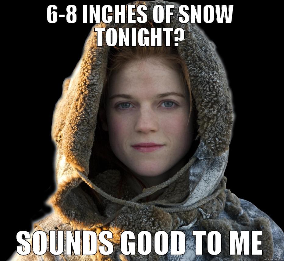 Snow and Ygritte - 6-8 INCHES OF SNOW TONIGHT? SOUNDS GOOD TO ME Misc