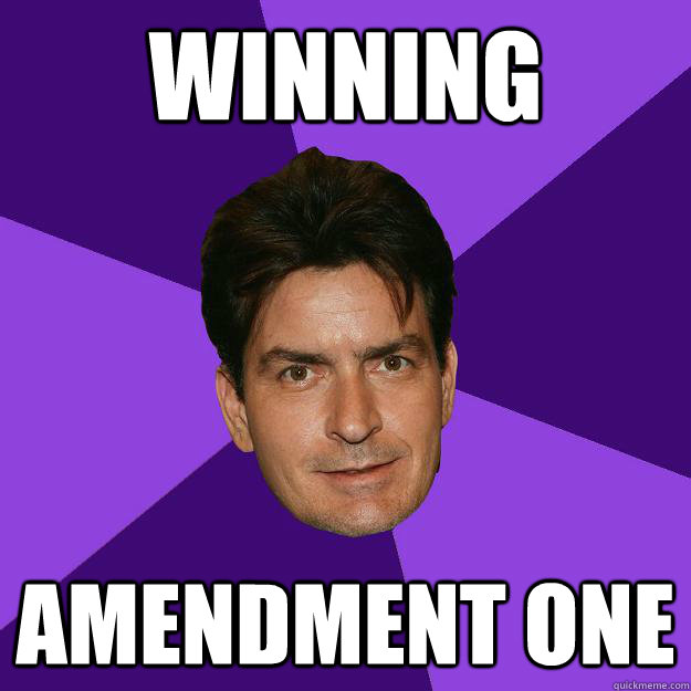 Winning Amendment one  Clean Sheen