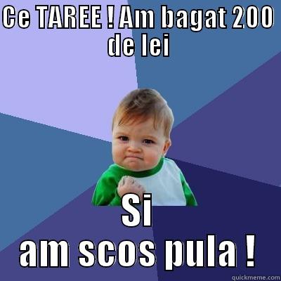 asdasd adasda  - CE TAREE ! AM BAGAT 200 DE LEI SI AM SCOS PULA ! Success Kid