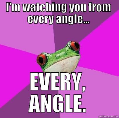 I'M WATCHING YOU FROM EVERY ANGLE... EVERY, ANGLE. Foul Bachelorette Frog