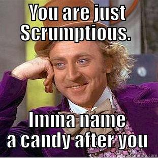 Valentine's Day - YOU ARE JUST SCRUMPTIOUS.  IMMA NAME A CANDY AFTER YOU Condescending Wonka