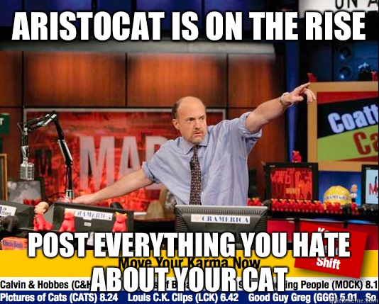 Aristocat is on the Rise Post everything you hate about your cat - Aristocat is on the Rise Post everything you hate about your cat  Mad Karma with Jim Cramer