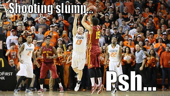   - SHOOTING SLUMP...                                                      PSH... Misc