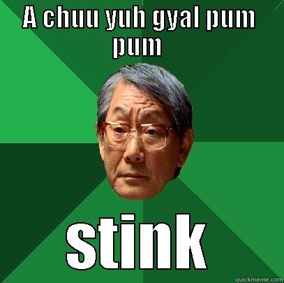 A CHUU YUH GYAL PUM PUM  STINK High Expectations Asian Father