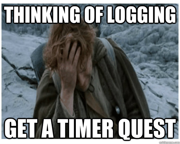 Thinking of logging get a timer quest - Thinking of logging get a timer quest  LOTRO World Problems