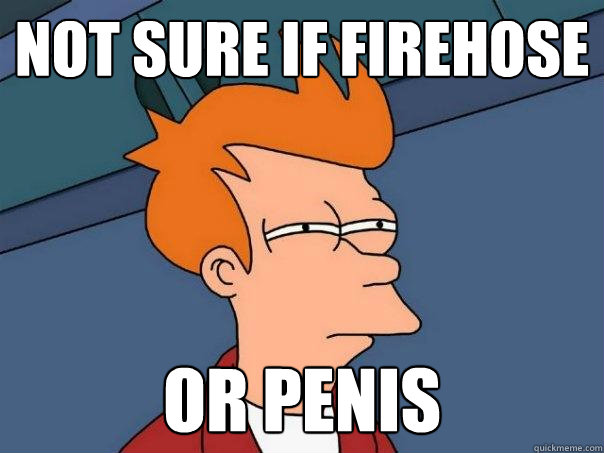 Not sure if Firehose or penis  Futurama Fry