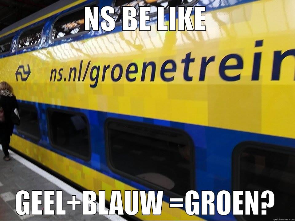 Colorblind Dutch Railways - NS BE LIKE GEEL+BLAUW =GROEN? Misc