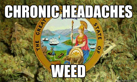 Chronic headaches weed  Medical California