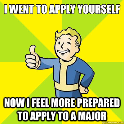 I went to Apply Yourself Now I feel more prepared to apply to a major  Fallout new vegas