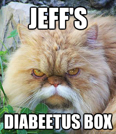 JEFF'S Diabeetus Box  Diabeetus Cat