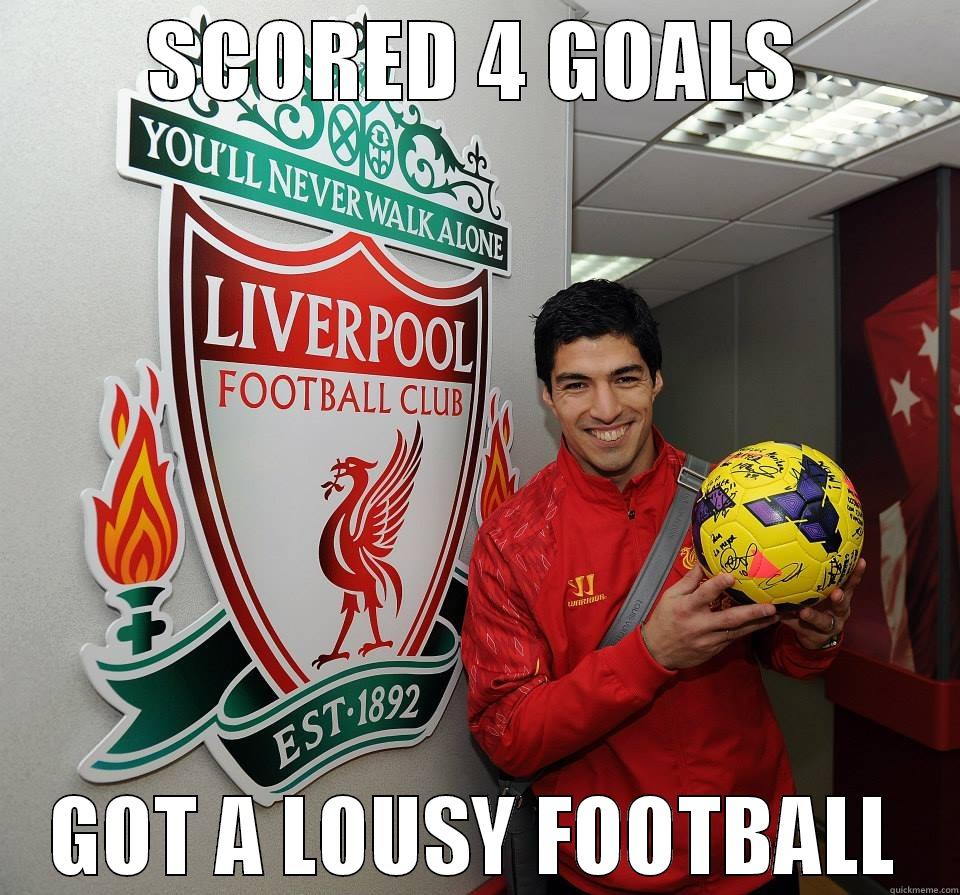 Suarez Slams 4 Goals Past Norwich City - SCORED 4 GOALS GOT A LOUSY FOOTBALL Misc