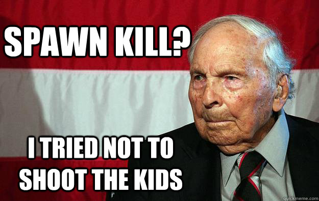 spawn kill? I tried not to shoot the kids - spawn kill? I tried not to shoot the kids  Battlefield Grandpa