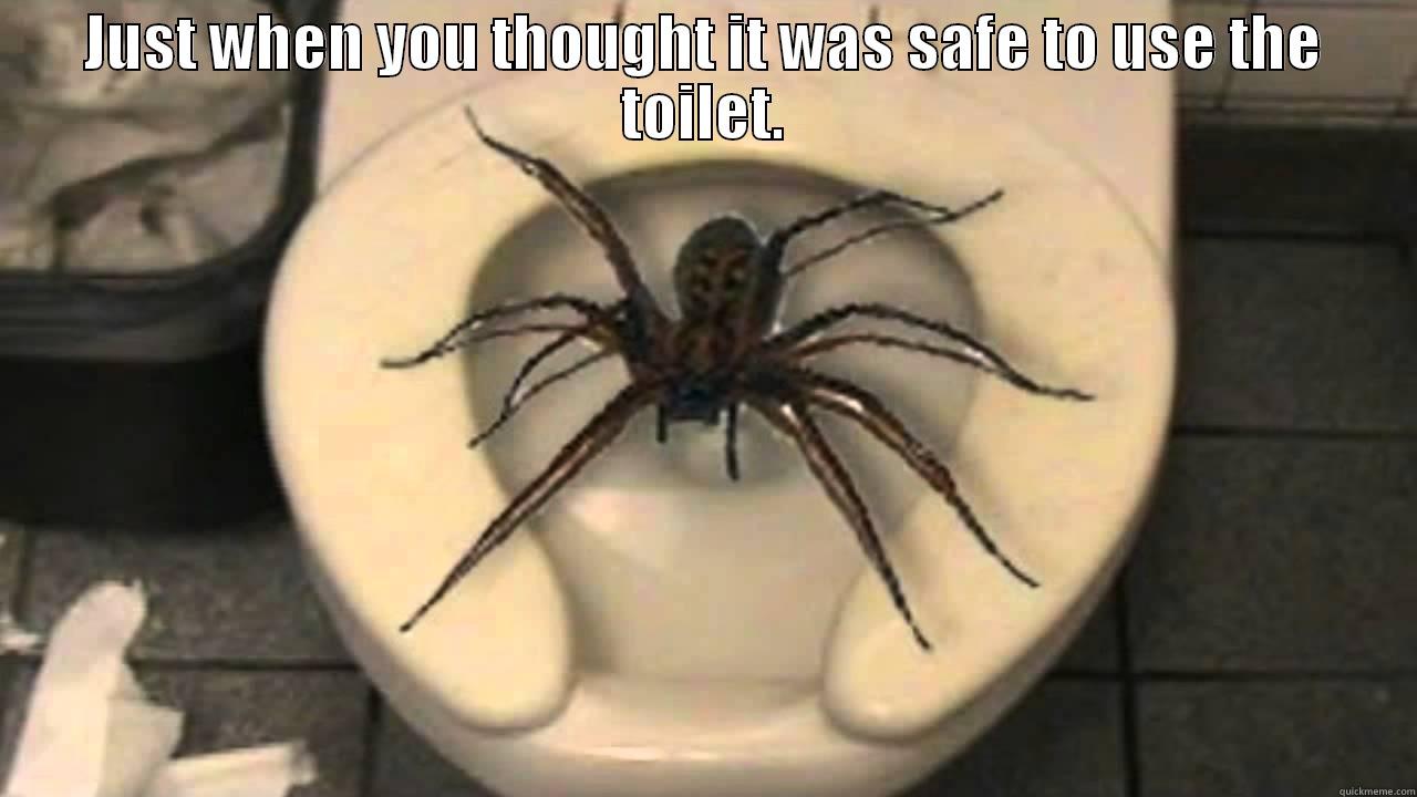 JUST WHEN YOU THOUGHT IT WAS SAFE TO USE THE TOILET.  Misc